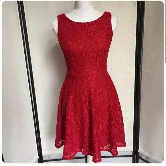 Speechless | Dresses | Nwot Speechless Red Sleeveless Dress | Poshmark